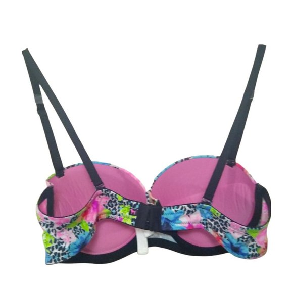 Victorias Secret Womens Colorful Everywhere Floral Pushup Underwire Bra Size 36B - Picture 6 of 11